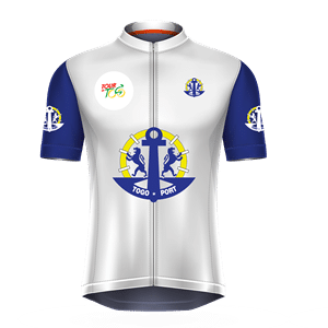 TOUR CYCLISTE TOGO 2024 MAILLOT BLEU BLANC